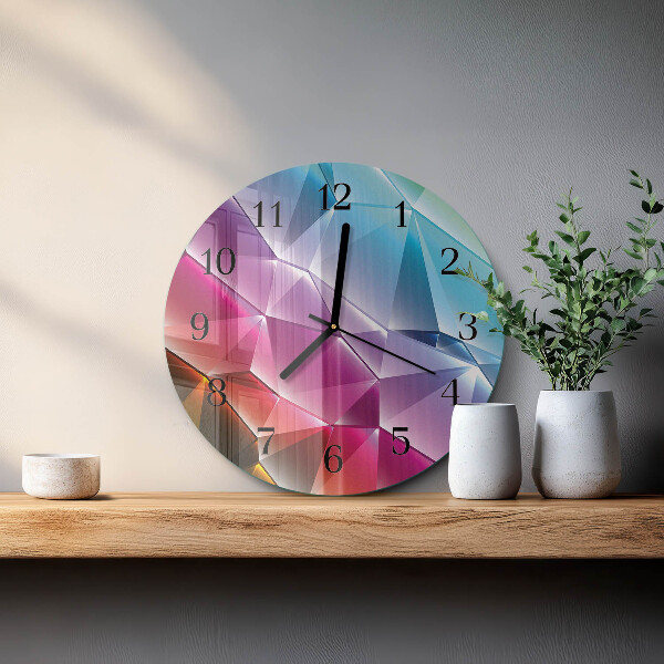 Wanduhr rund 3D-Muster