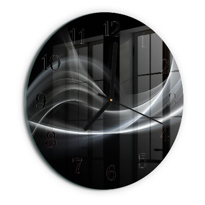 Wanduhr rund Abstrakte Linien