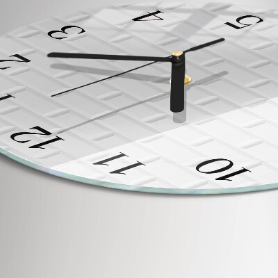 Wanduhr rund Ziegel