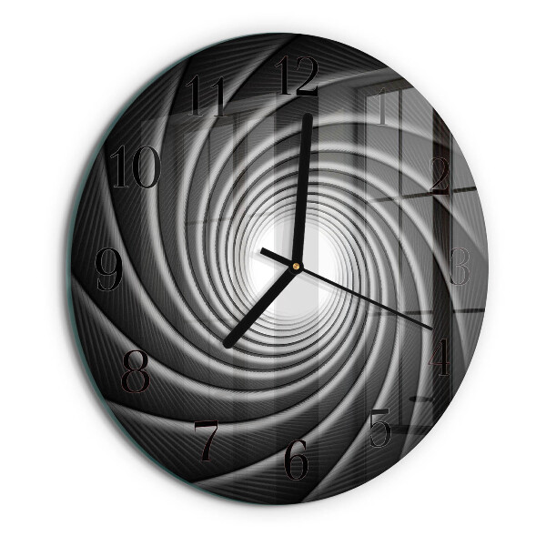 Wanduhr rund Wirbel