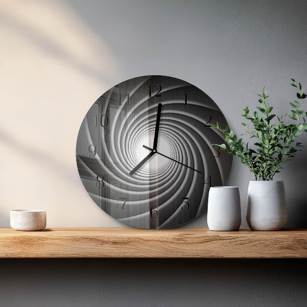 Wanduhr rund Wirbel