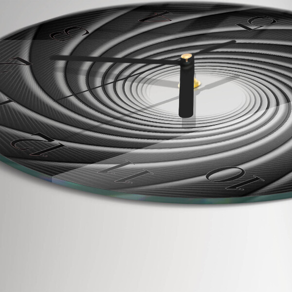 Wanduhr rund Wirbel