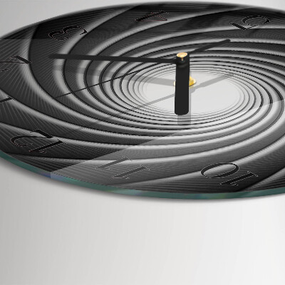 Wanduhr rund Wirbel