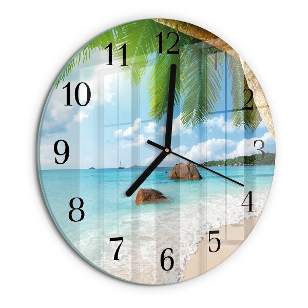 Wanduhr rund Insel