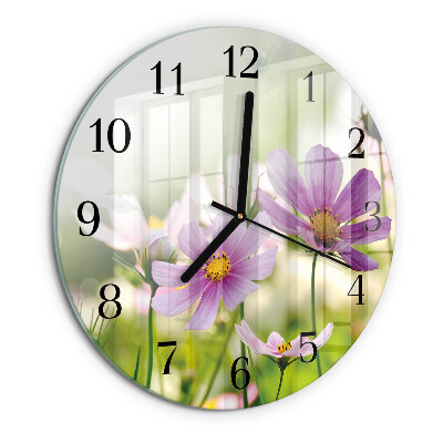 Wanduhr rund Wiese