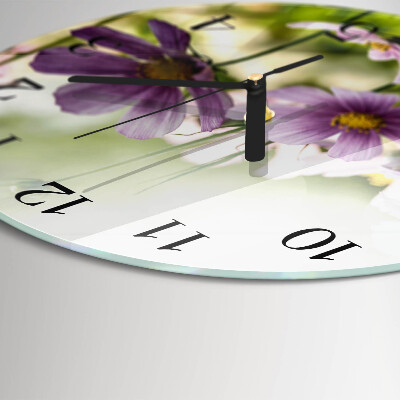 Wanduhr rund Wiese