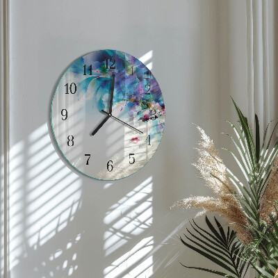 Wanduhr rund Abstraktion