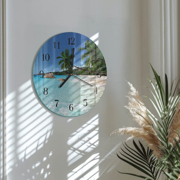 Wanduhr rund Strand