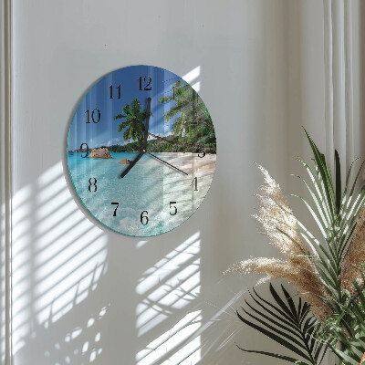 Wanduhr rund Strand