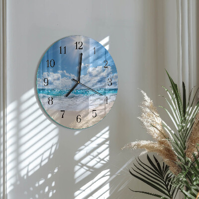 Wanduhr rund Meer