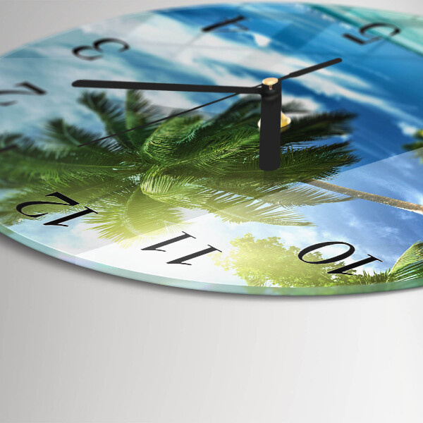 Wanduhr rund Palm Island