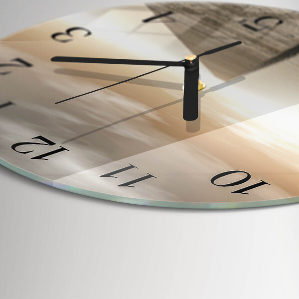Wanduhr rund Pier
