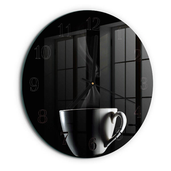 Wanduhr rund Tasse