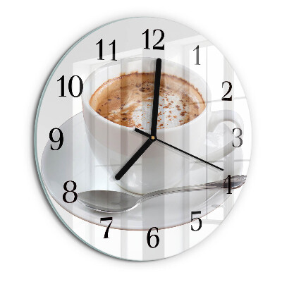 Wanduhr rund Kaffee