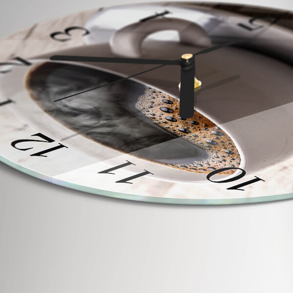 Wanduhr rund Kaffee