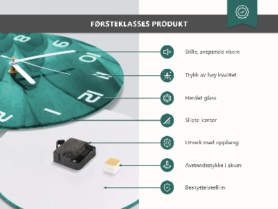 Wanduhr rund Gemüse