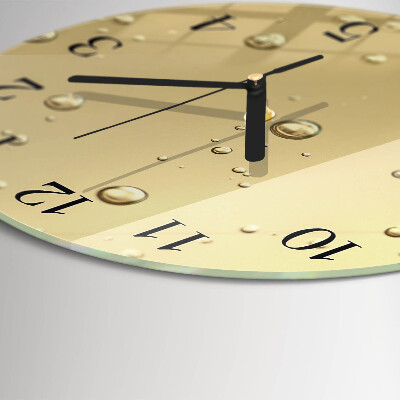 Wanduhr rund Tropfen