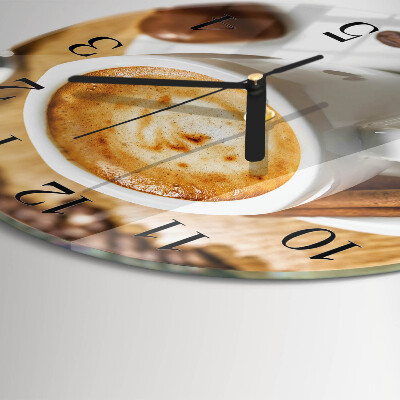 Wanduhr rund Kaffee