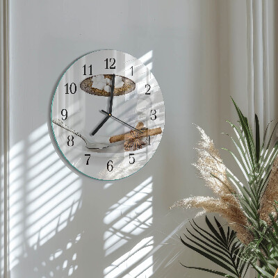 Wanduhr rund Schokolade