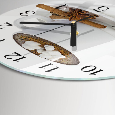 Wanduhr rund Schokolade