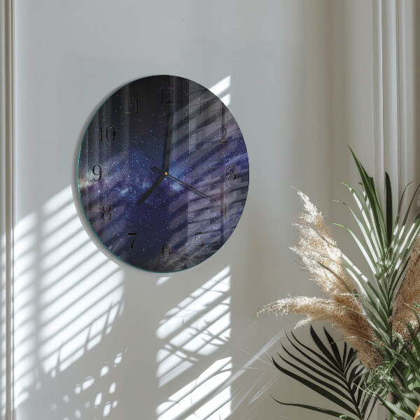 Wanduhr rund Galaxis