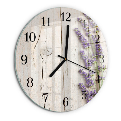 Wanduhr rund Lavendel