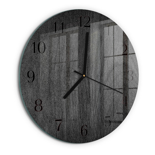 Wanduhr rund Holz