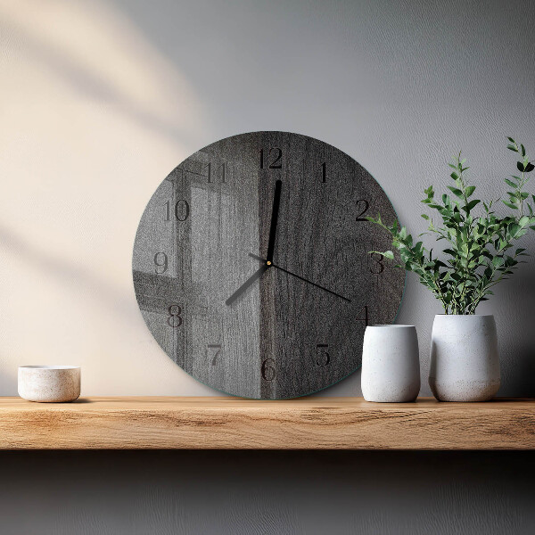 Wanduhr rund Holz