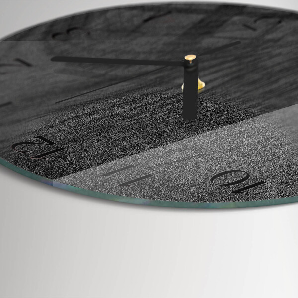 Wanduhr rund Holz
