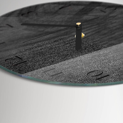 Wanduhr rund Holz