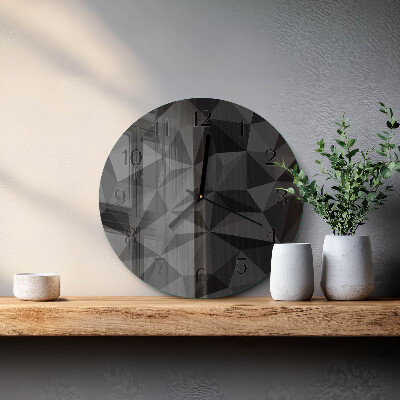 Wanduhr rund 3D-Muster