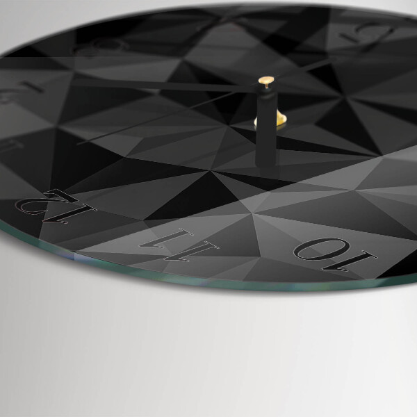 Wanduhr rund 3D-Muster
