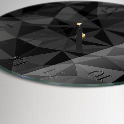 Wanduhr rund 3D-Muster