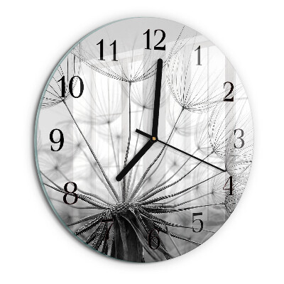 Wanduhr rund Löwenzahn