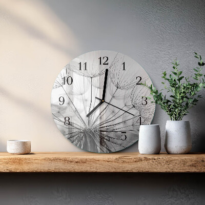 Wanduhr rund Löwenzahn