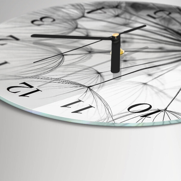 Wanduhr rund Löwenzahn