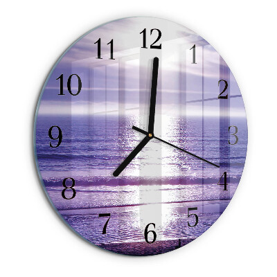 Wanduhr rund Meer