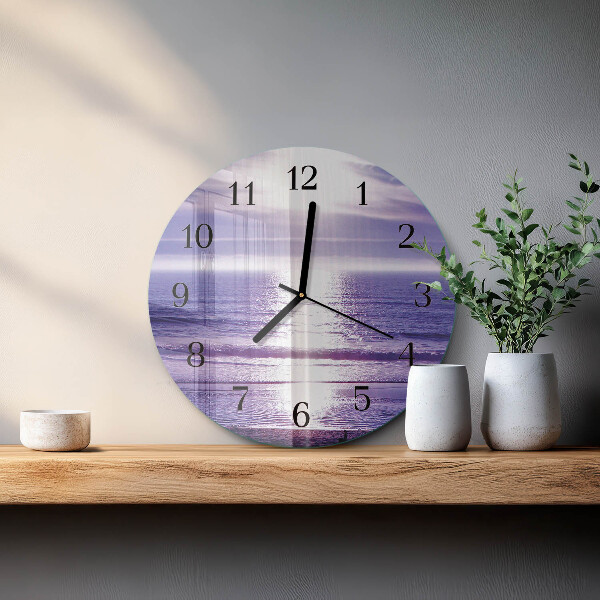 Wanduhr rund Meer