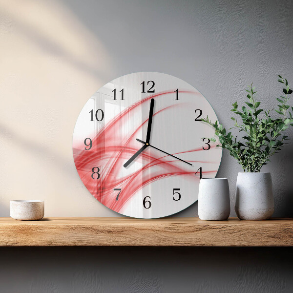 Wanduhr rund Abstrakte Kunst