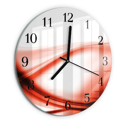 Wanduhr rund Abstrakte Linien