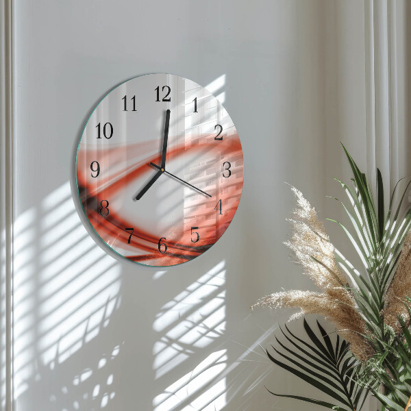 Wanduhr rund Abstrakte Linien