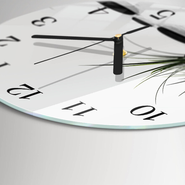 Wanduhr rund Steine