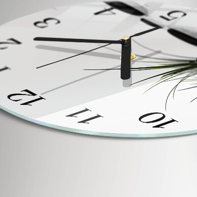 Wanduhr rund Steine