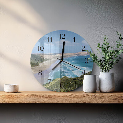 Wanduhr rund Küste