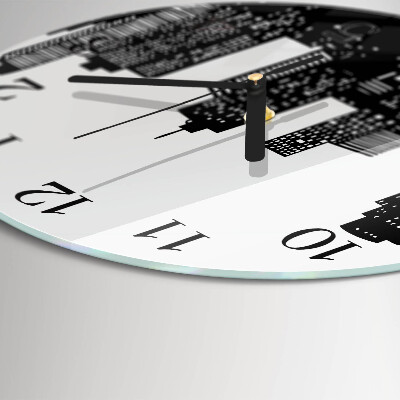 Wanduhr rund Gebäude