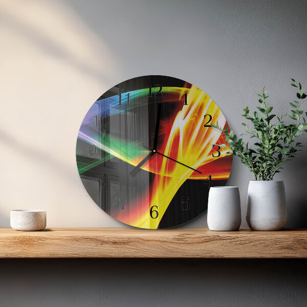 Wanduhr rund Abstraktion