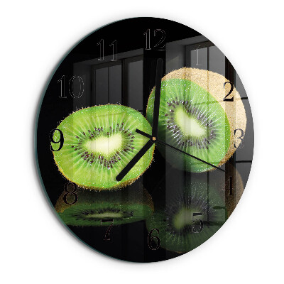 Wanduhr rund Kiwi