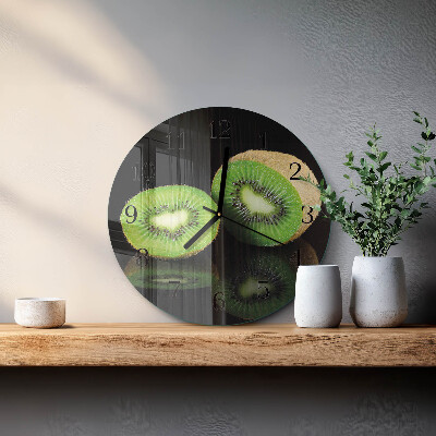 Wanduhr rund Kiwi