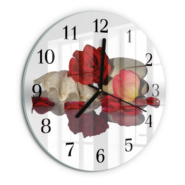 Wanduhr rund Rose Bowl