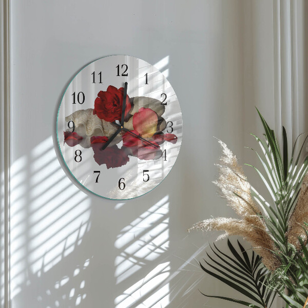 Wanduhr rund Rose Bowl